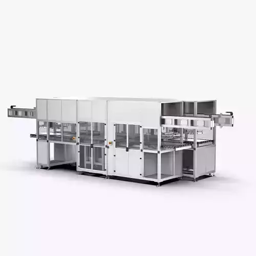 Automatic Panel Temporary Storage Conveyor Line 3D model