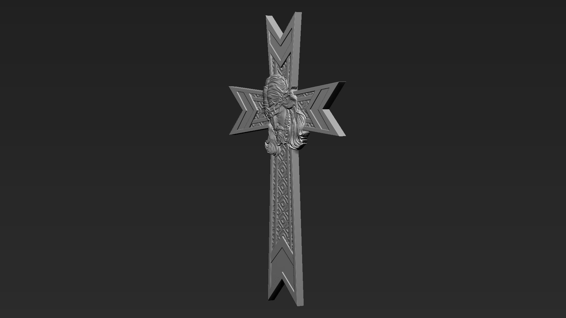 Jesus Cross 08 3D print model_6