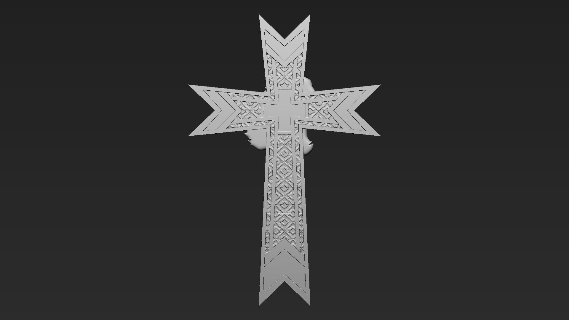 Jesus Cross 08 3D print model_11