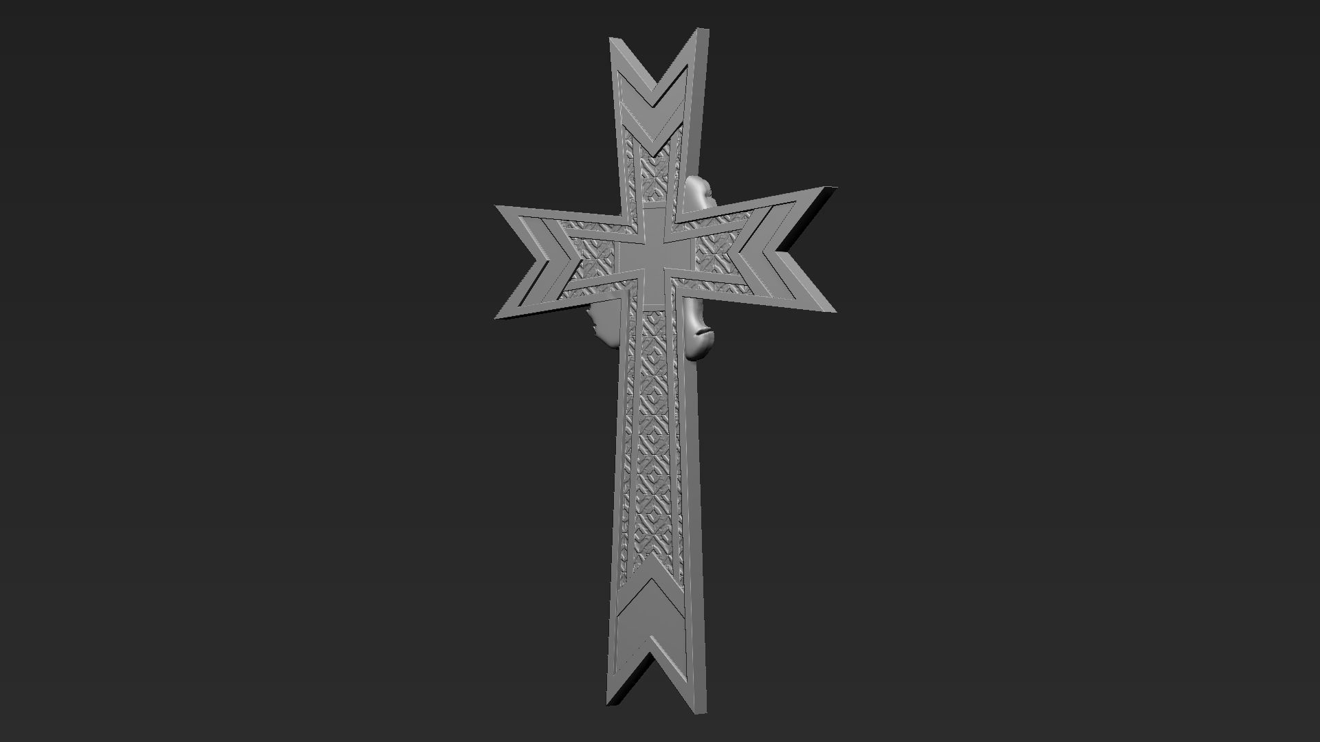 Jesus Cross 08 3D print model_12
