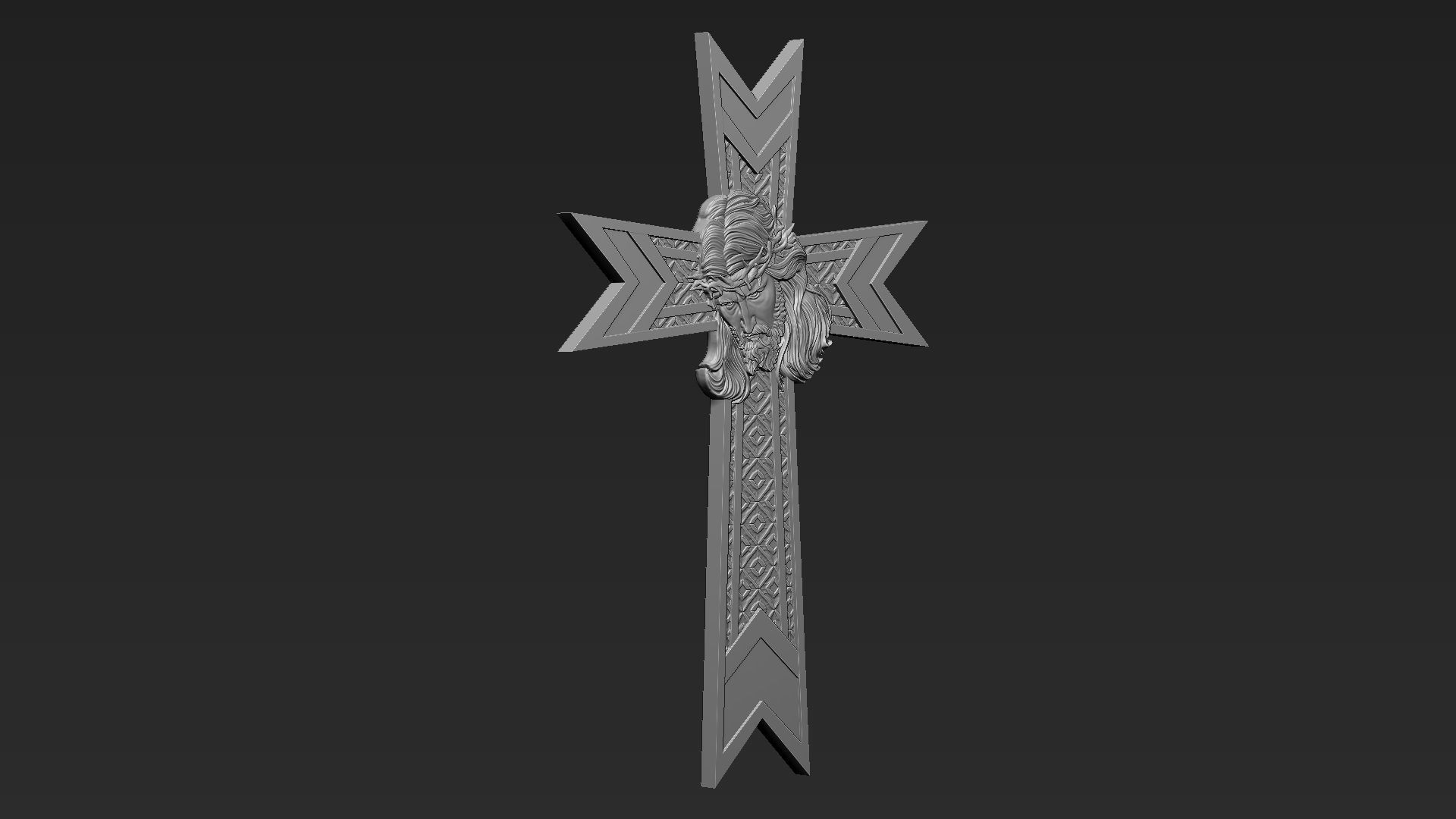 Jesus Cross 08 3D print model_15