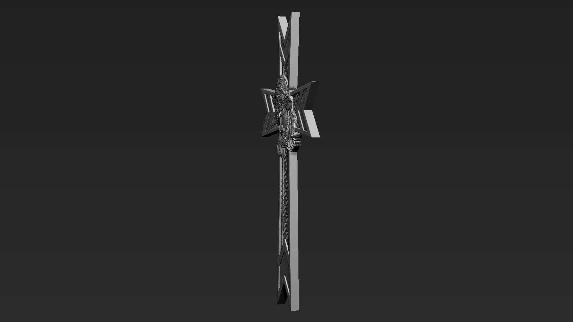 Jesus Cross 08 3D print model_7