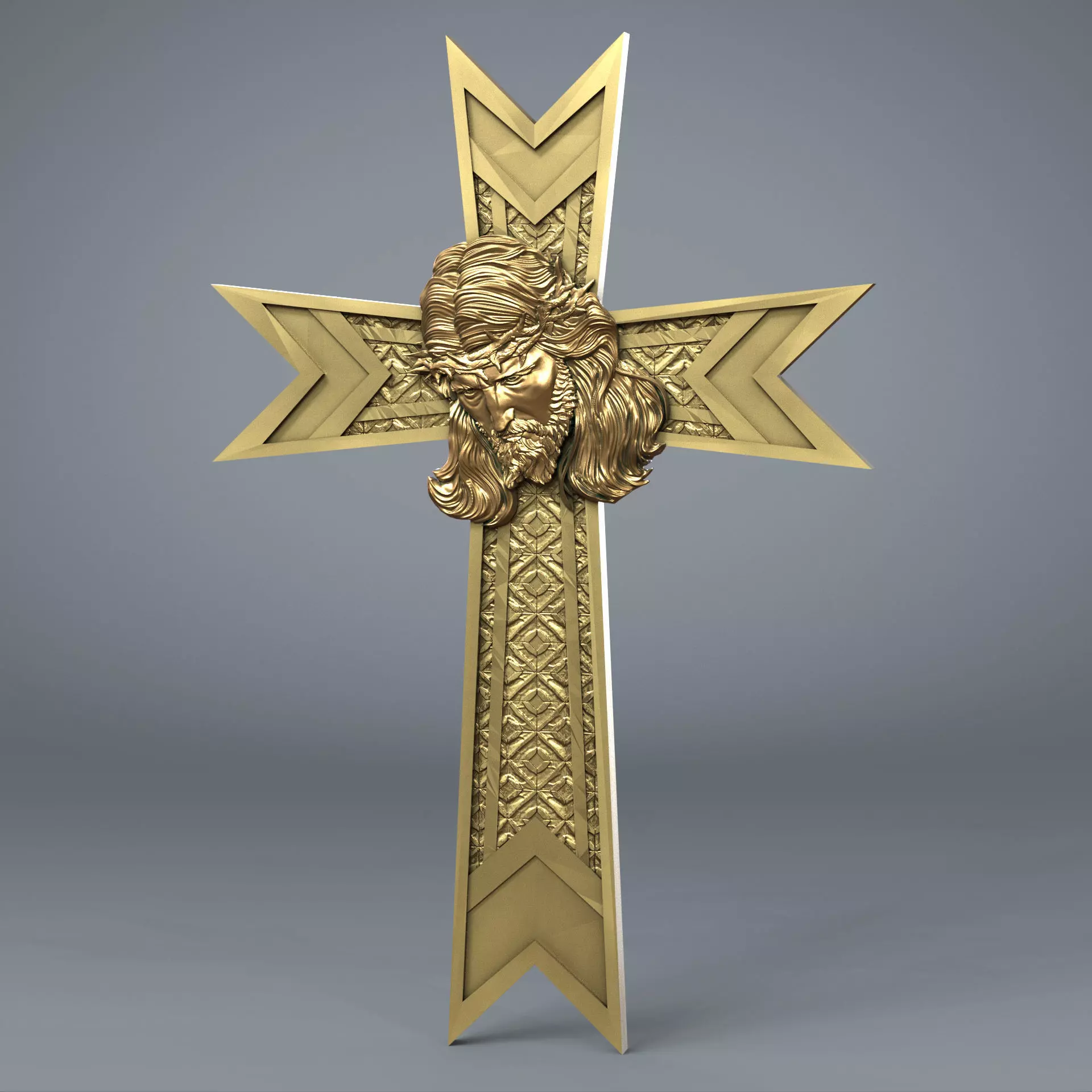 Jesus Cross 08 3D print model_0