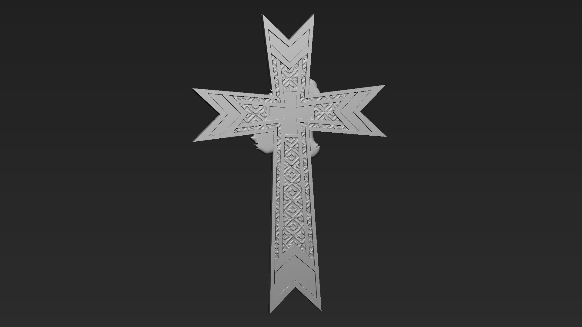 Jesus Cross 08 3D print model_10