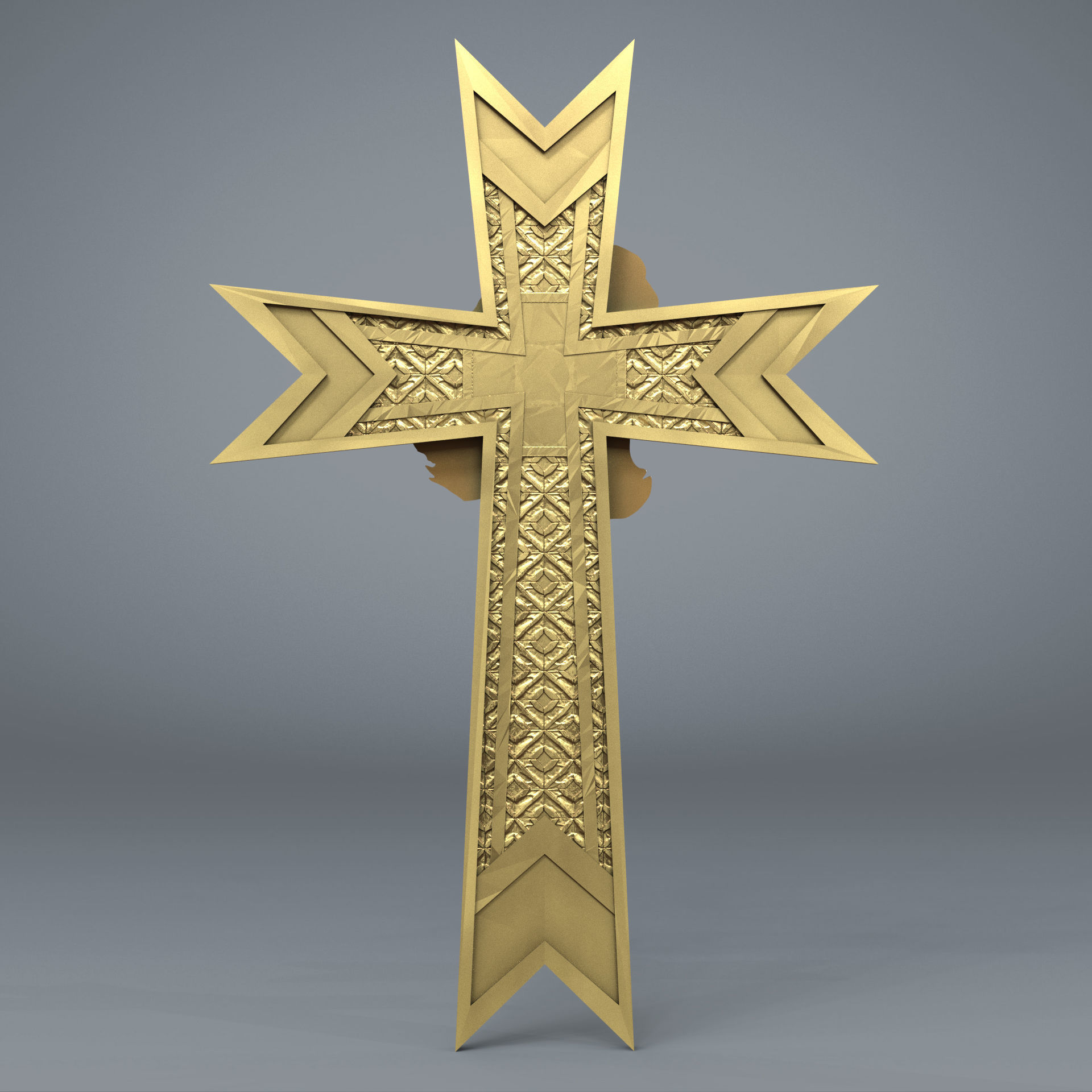 Jesus Cross 08 3D print model_2