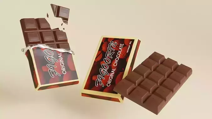 Chocolate 001 3D model