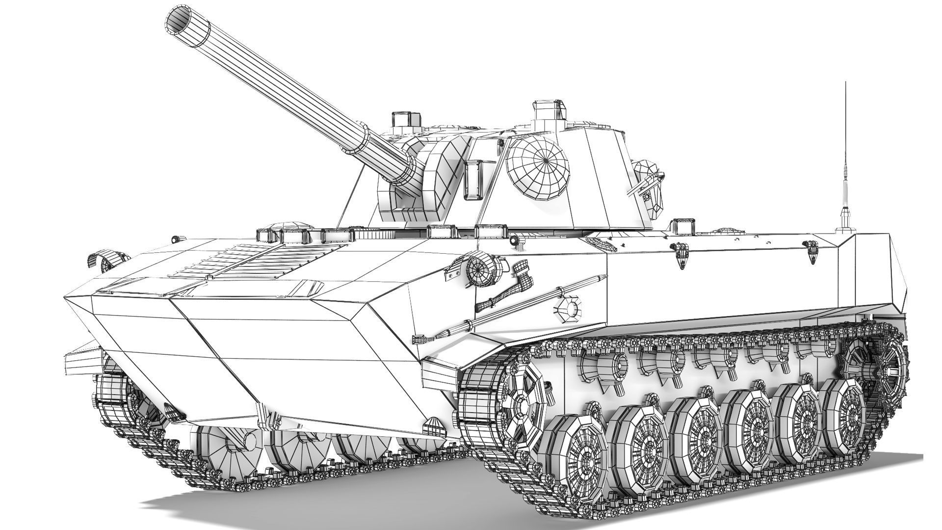 SPH 2S9 Nona 1979 3D model_8