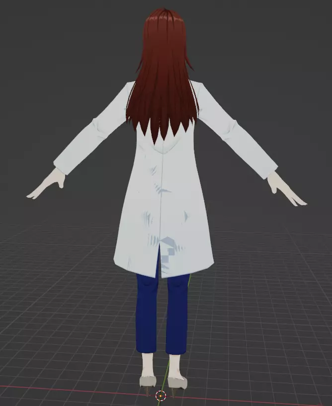 Shoko Ieiri  Low-poly 3D model_0