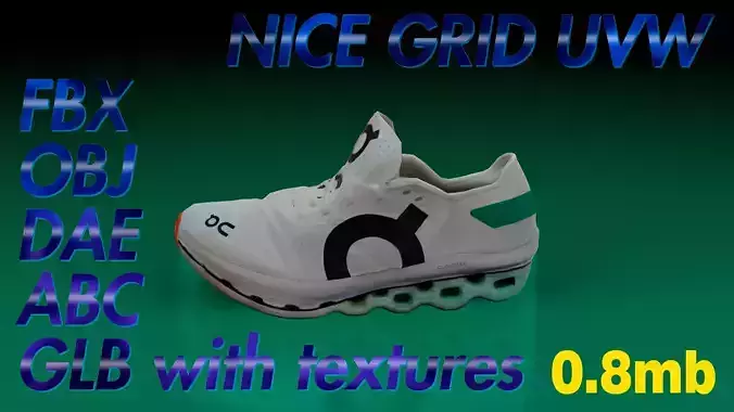 On Cloud Boom Echo LP Game ready Low-poly 3D model