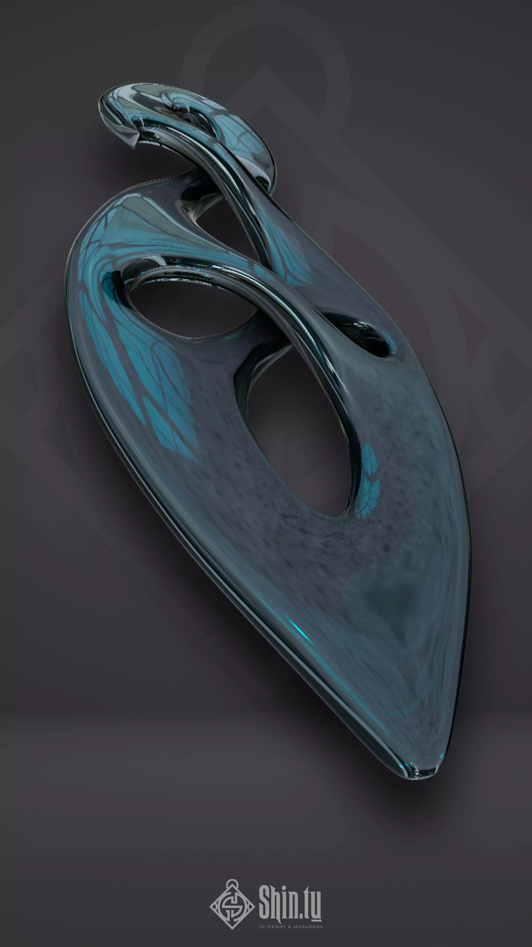 Maori Pendant Eternal four 3D print model_0