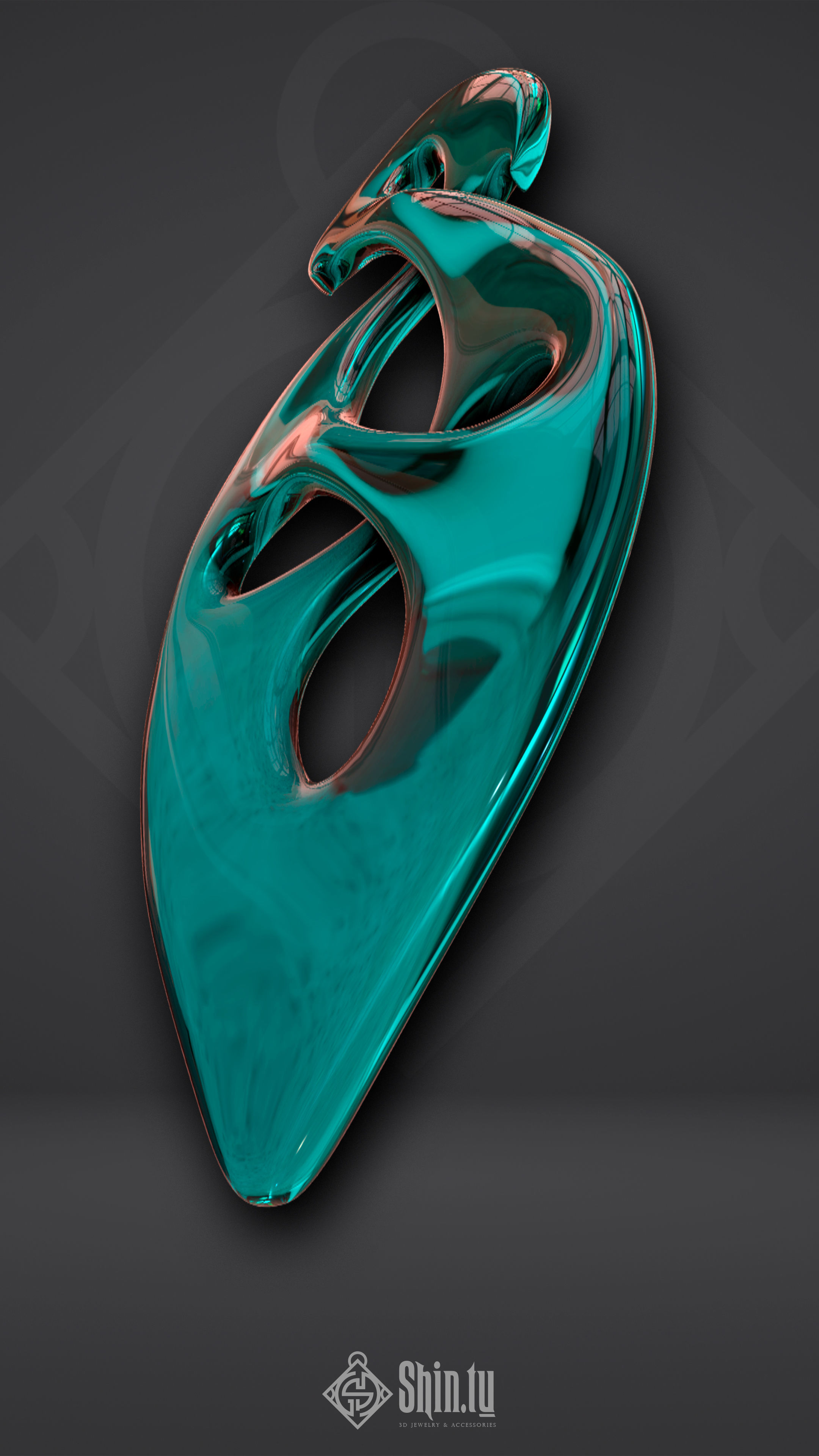 Maori Pendant Eternal four 3D print model_6