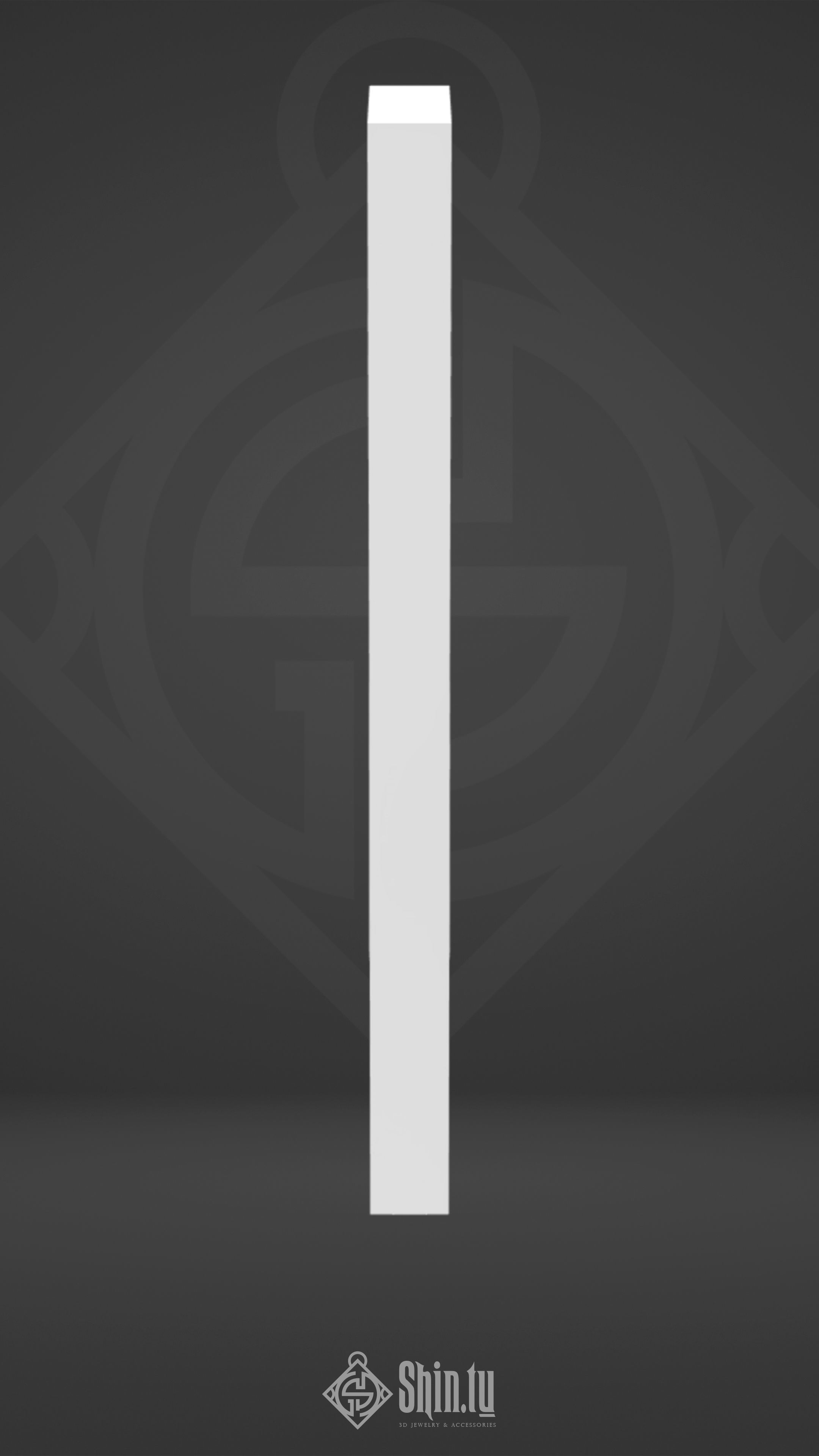 Maori Pendant stone arrow 3D print model_4