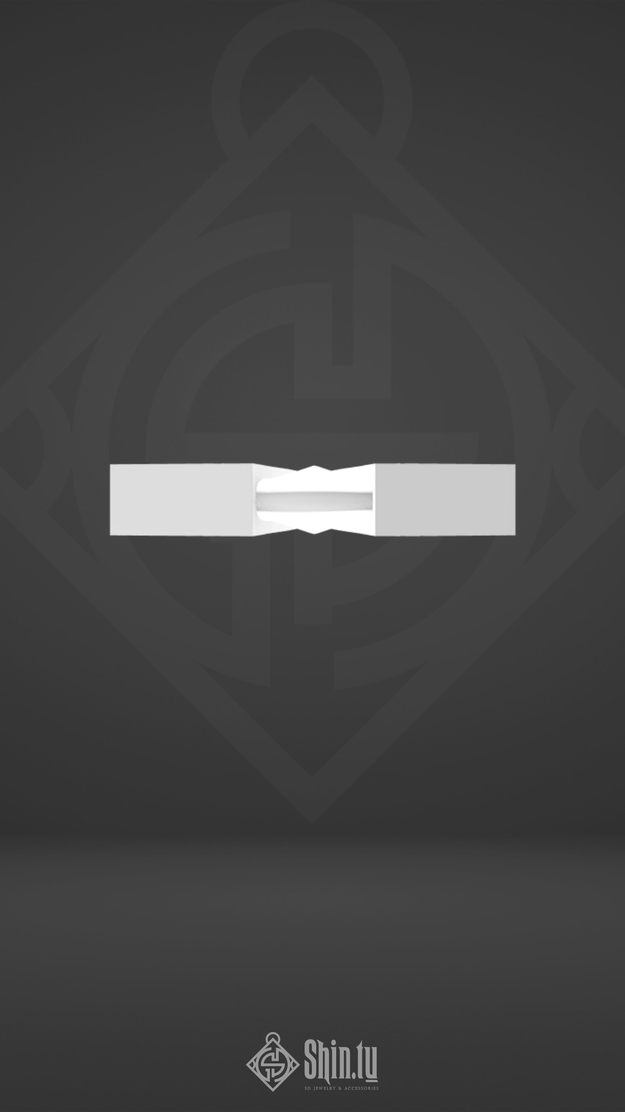 Maori Pendant stone arrow 3D print model_6
