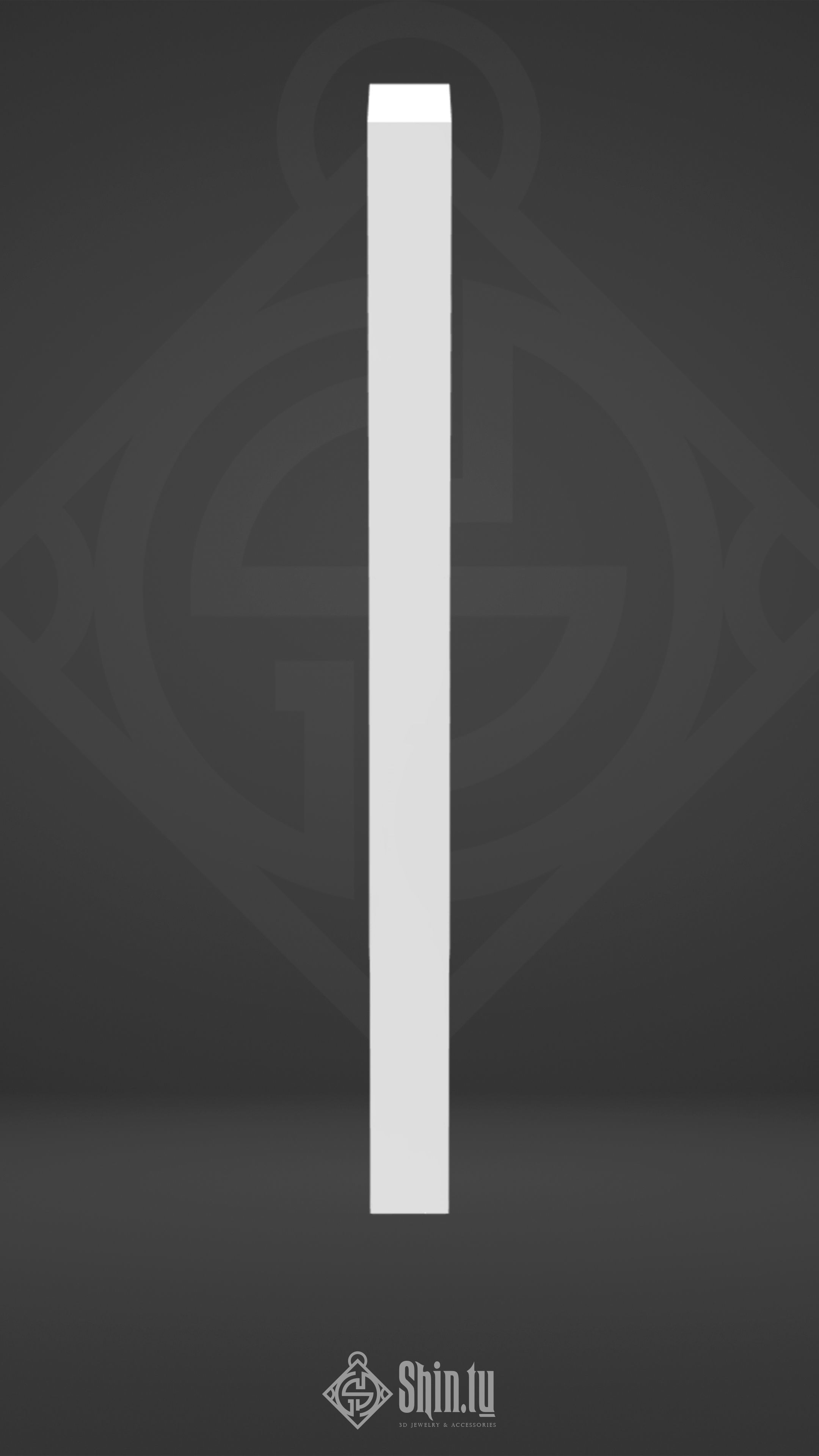 Maori Pendant stone arrow 3D print model_5