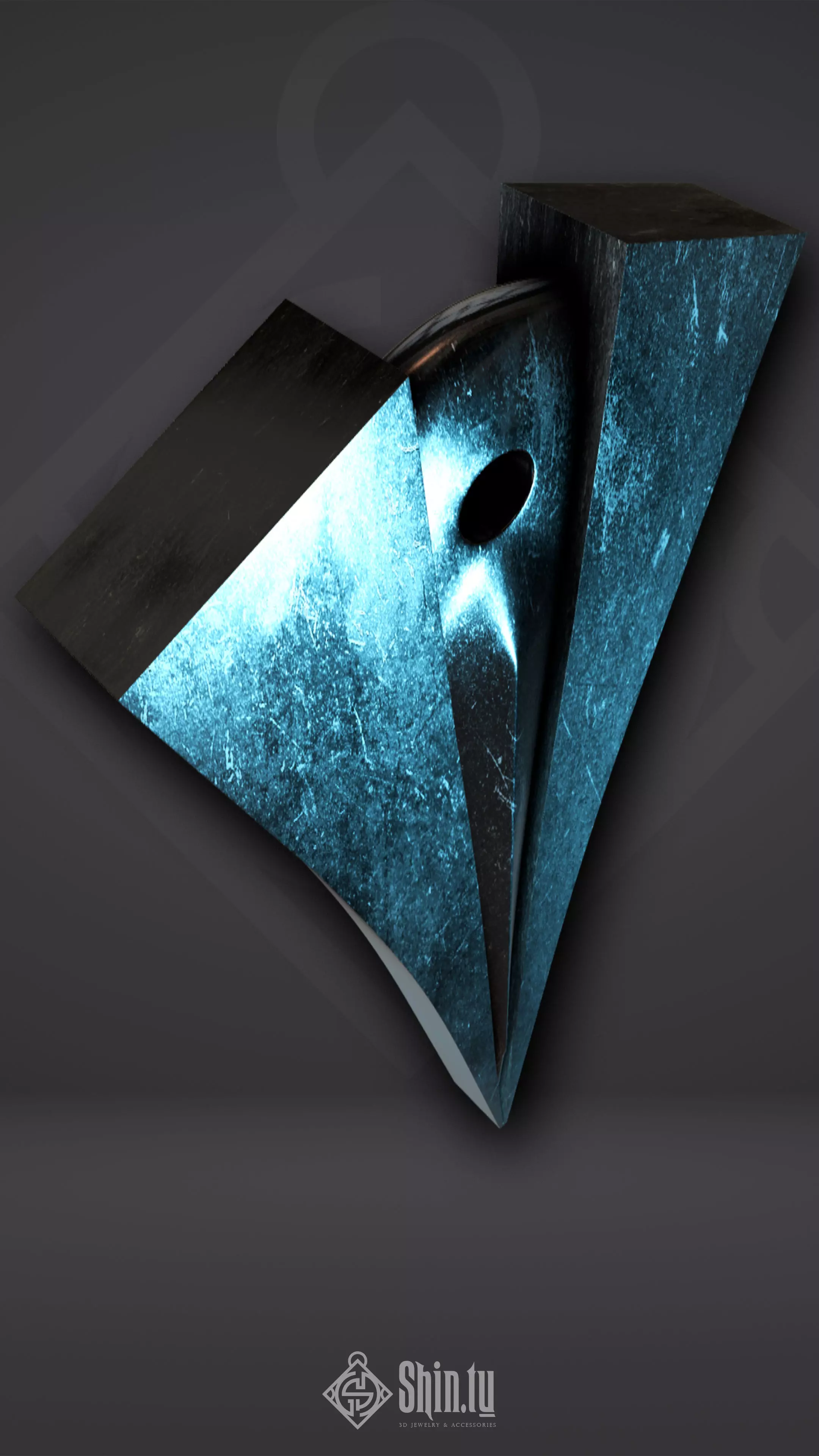 Maori Pendant stone arrow 3D print model_0