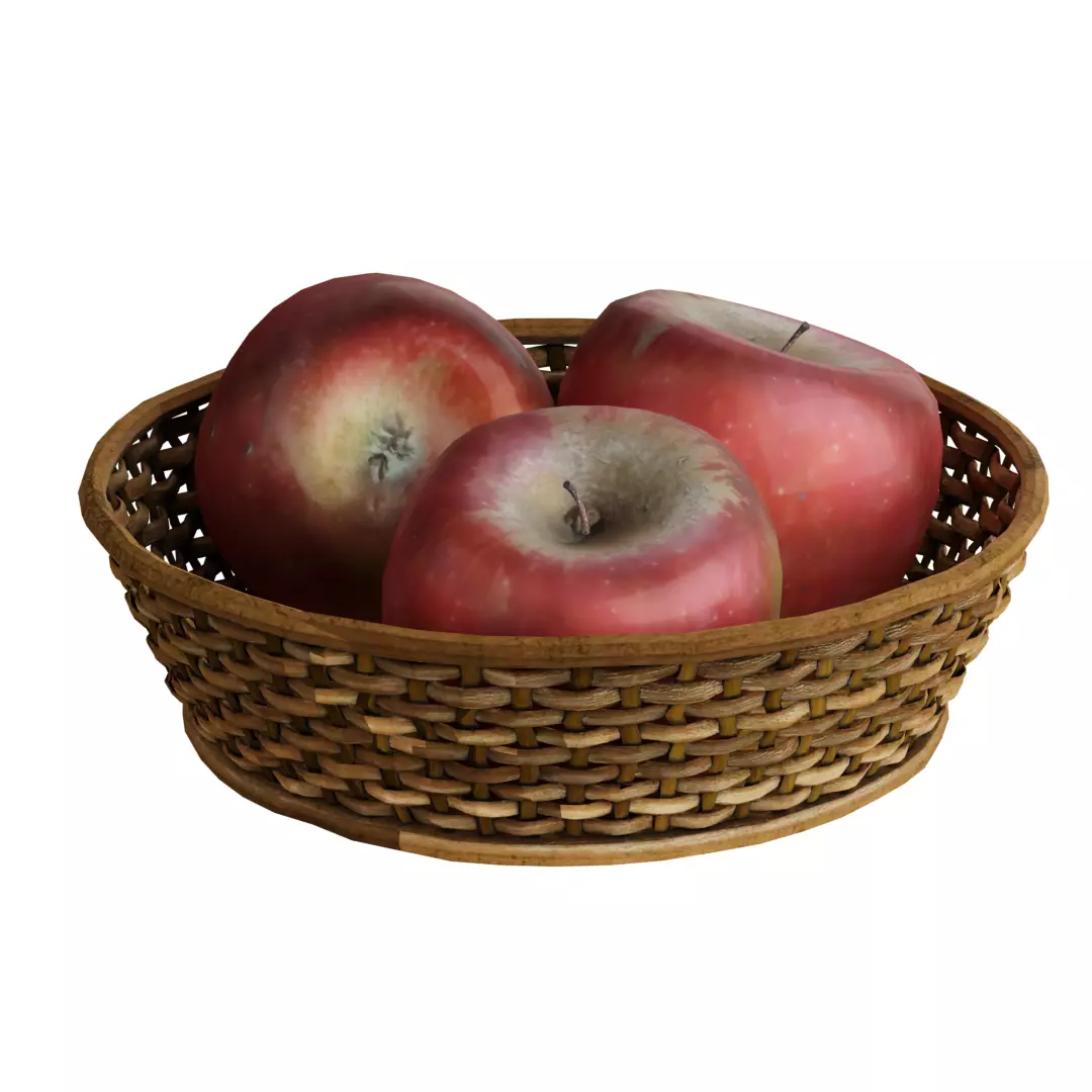 Realistic Apple Free low-poly 3D model