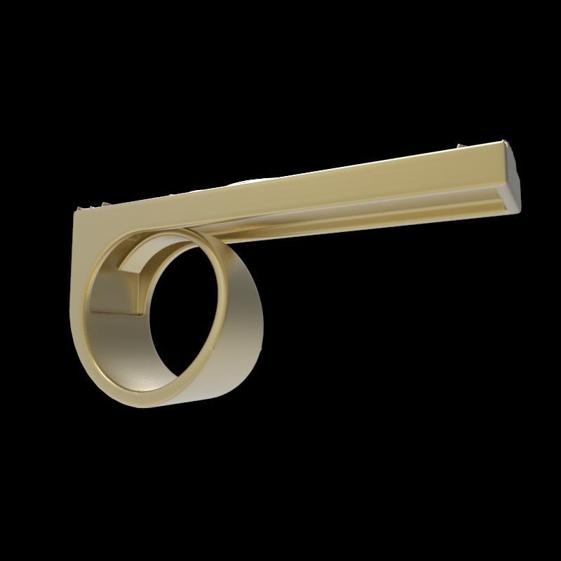 adjustable ring with engraving 4  3D print model_2