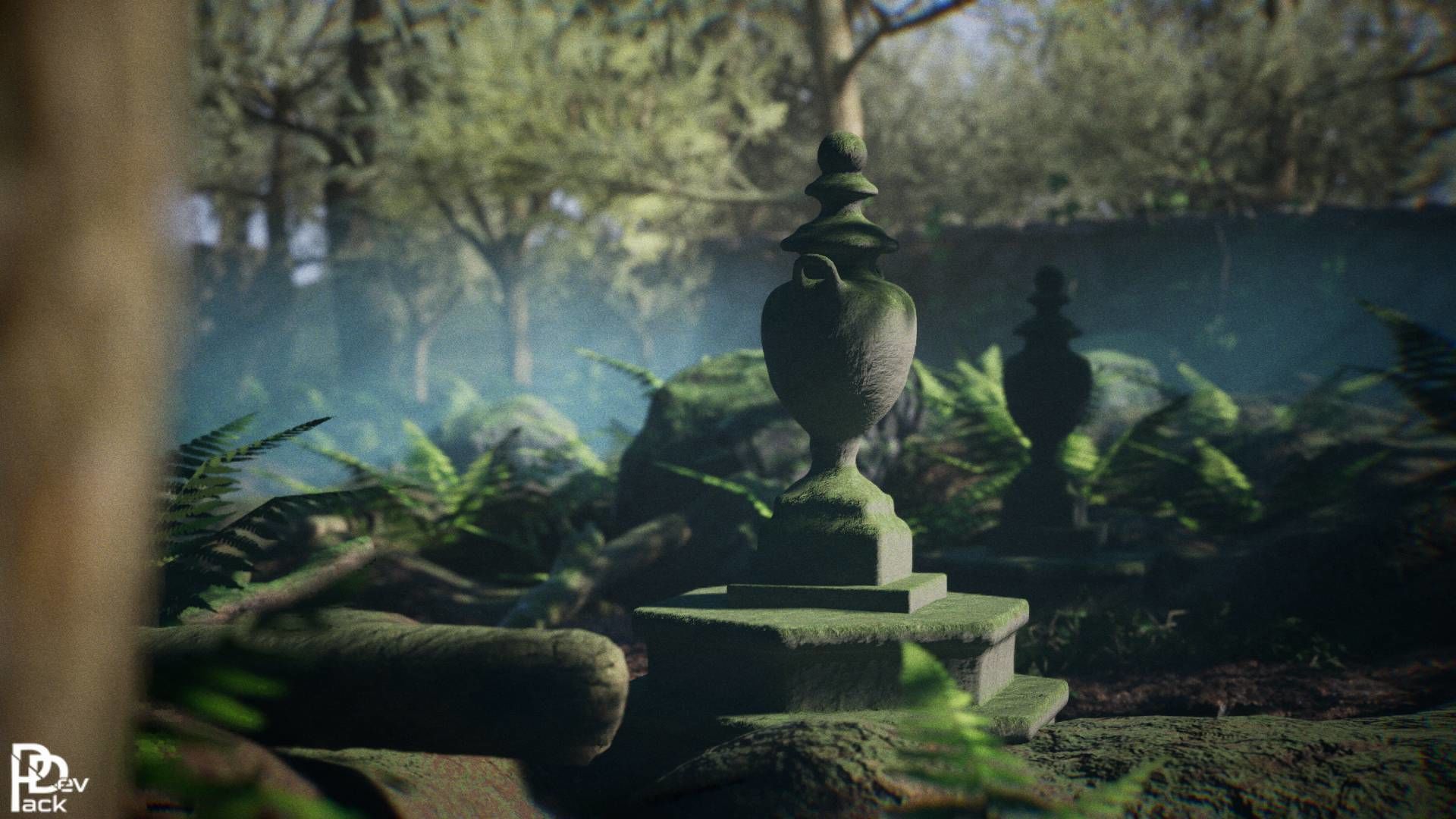 Forest Shrine 47 Assets Low-poly 3D model_7