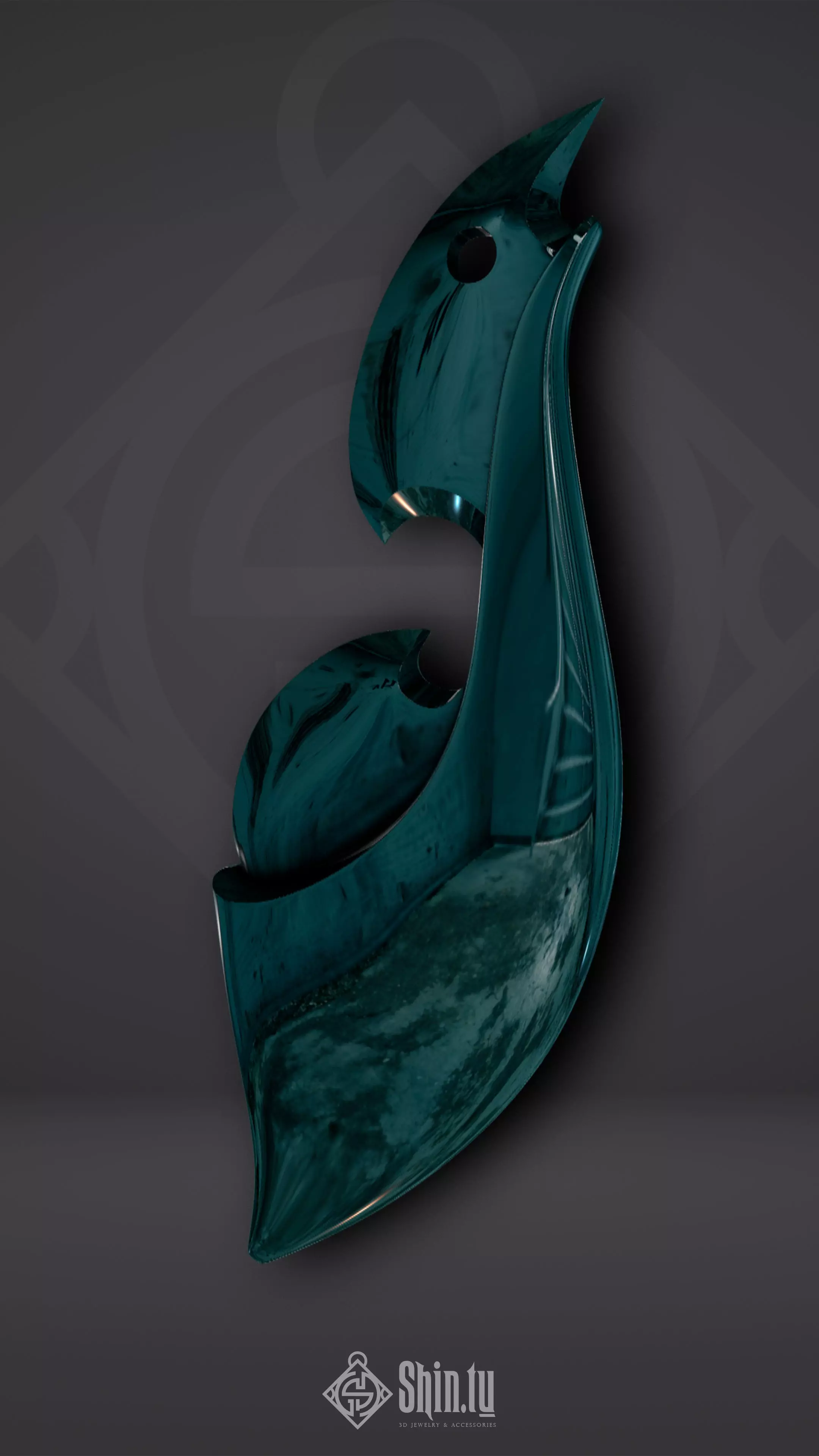 Maori Pendant Ocean Horn 3D print model_0