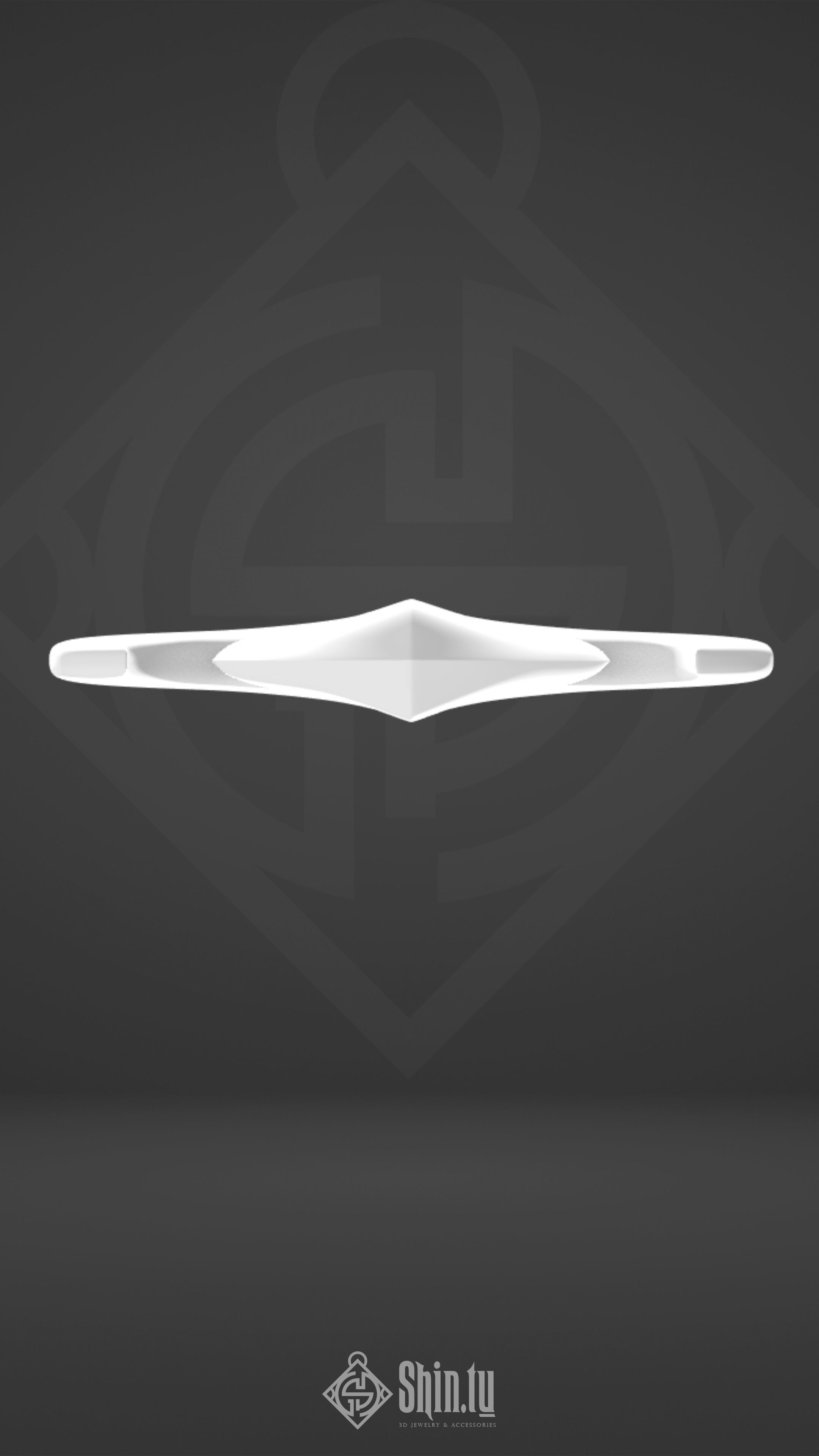 Maori Pendant Fish Arrow with holes 3D print model_6