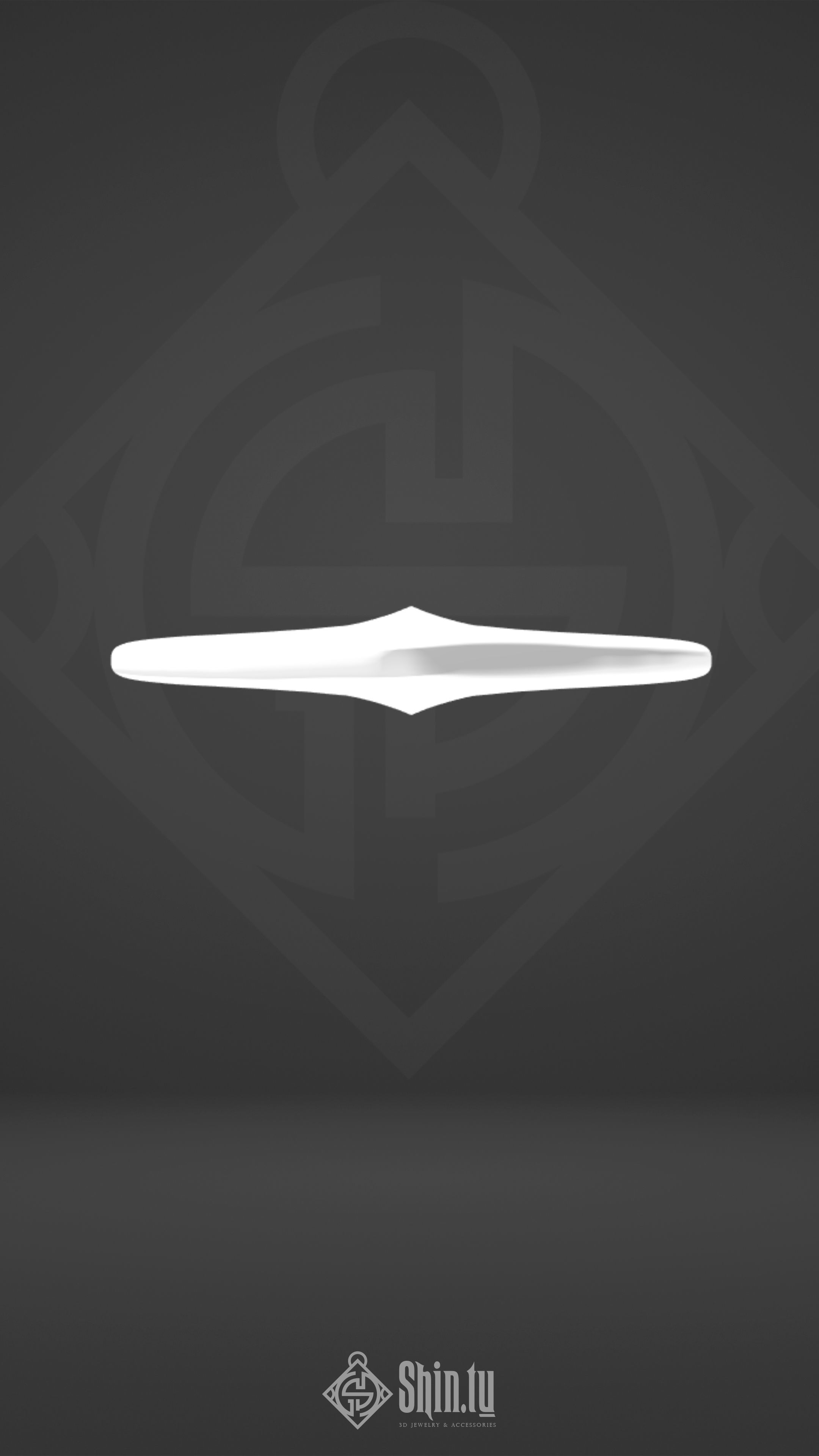 Maori Pendant Fish Arrow with holes 3D print model_2