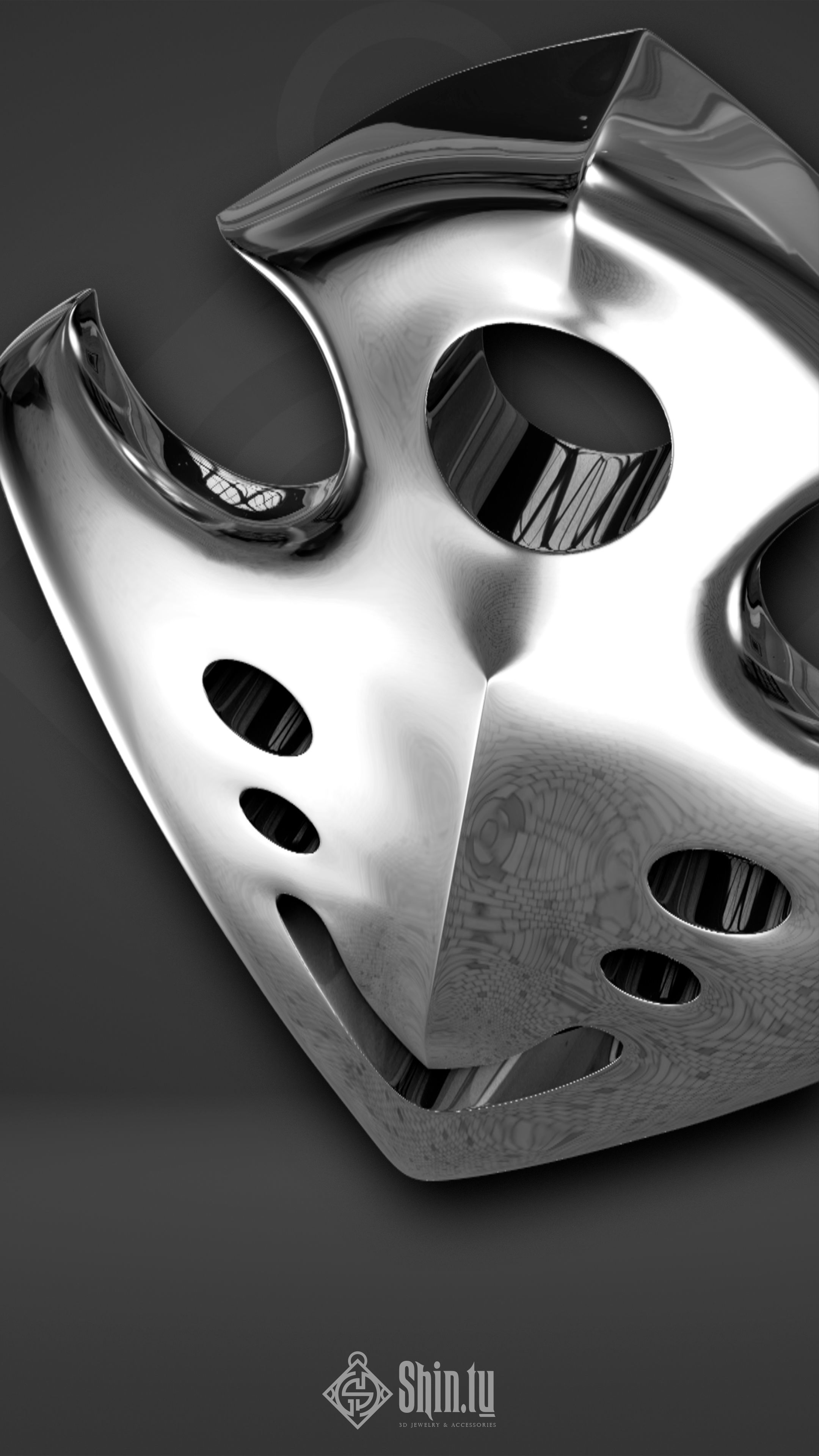 Maori Pendant Fish Arrow with holes 3D print model_1