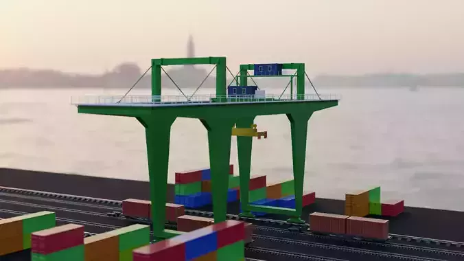 3D Crane Model