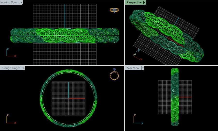 Bangles plane without Gems 3D print model_117
