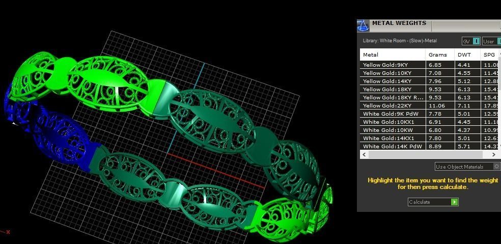 Bangles plane without Gems 3D print model_82