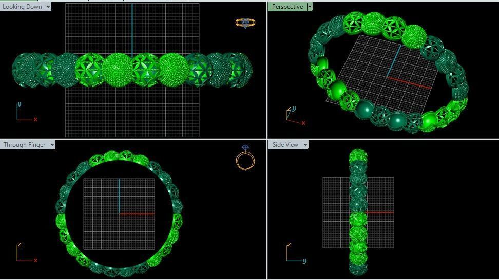Bangles plane without Gems 3D print model_123