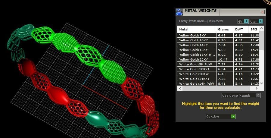 Bangles plane without Gems 3D print model_88
