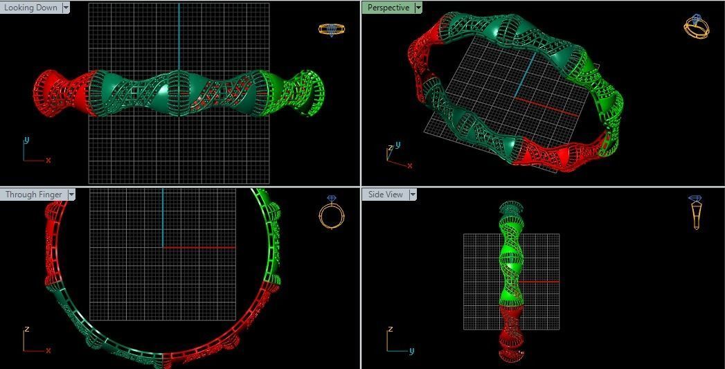 Bangles plane without Gems 3D print model_71