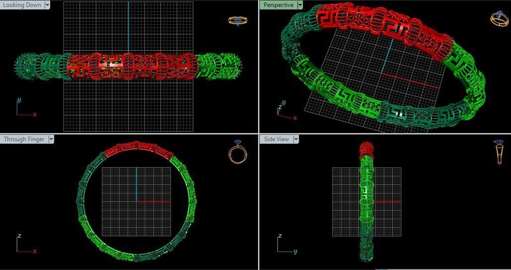 Bangles plane without Gems 3D print model_57