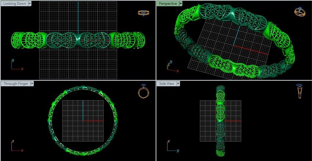 Bangles plane without Gems 3D print model_55