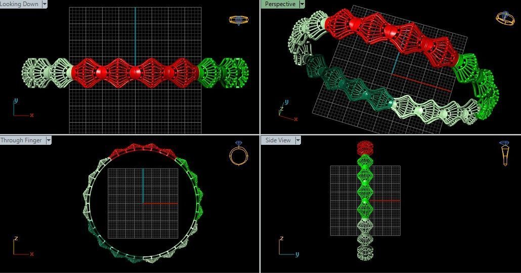 Bangles plane without Gems 3D print model_121