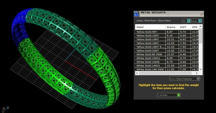 Bangles plane without Gems 3D print model_32