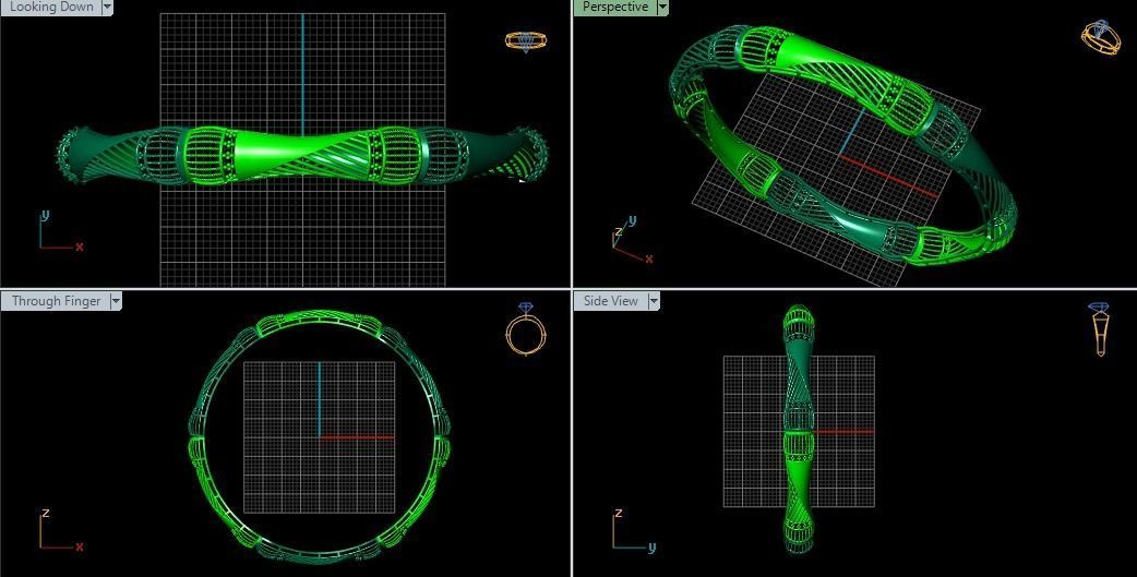 Bangles plane without Gems 3D print model_113