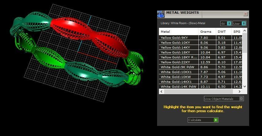Bangles plane without Gems 3D print model_78