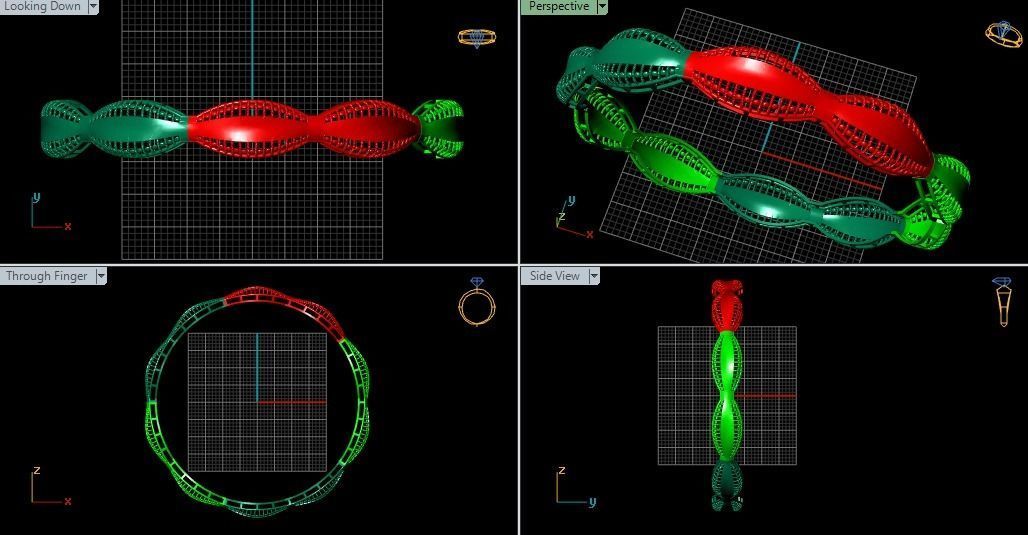 Bangles plane without Gems 3D print model_79