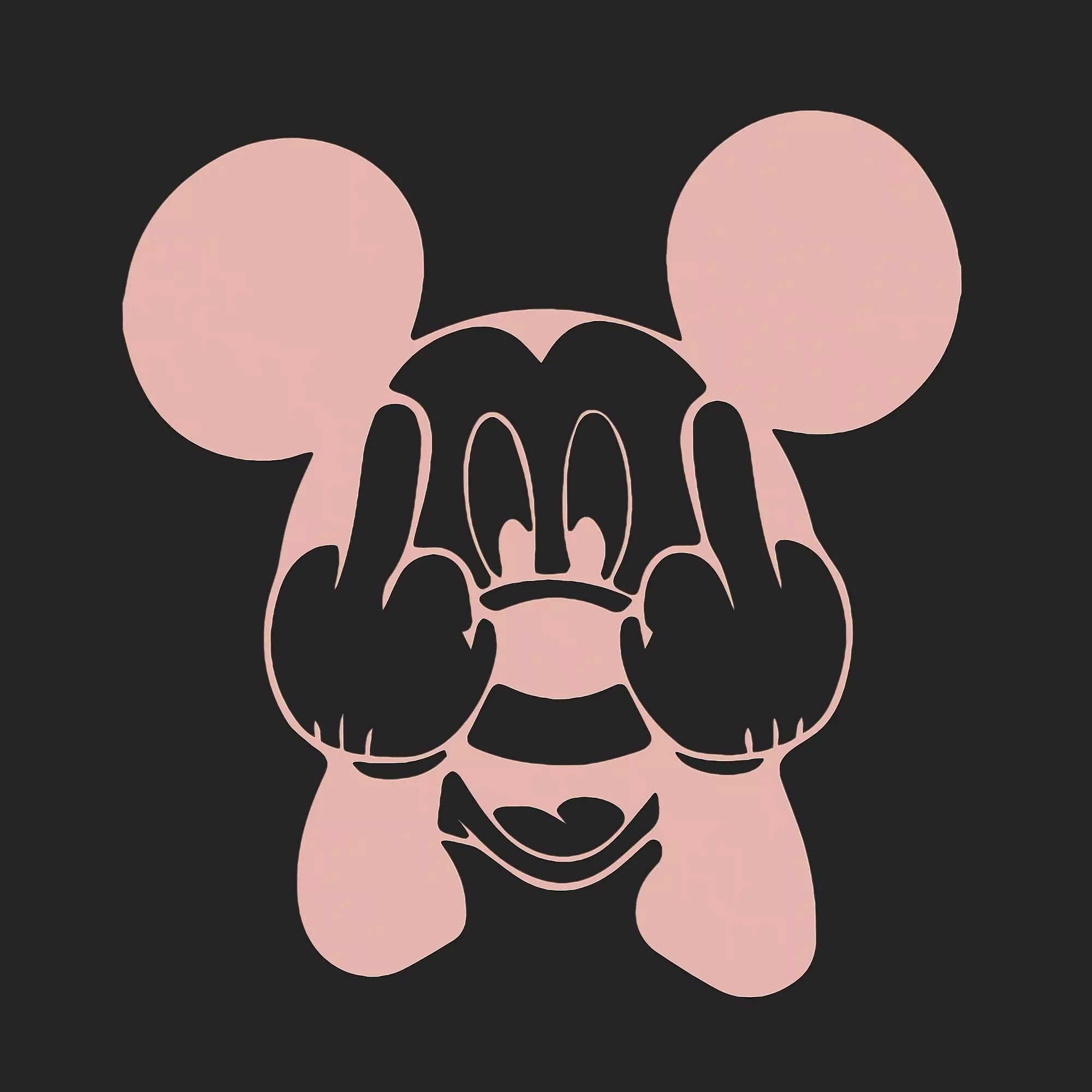 MICKY FUCK YOU 3D print model_0