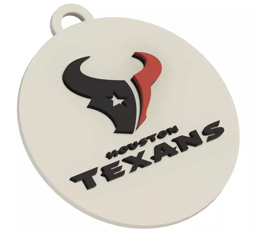 HOUSTON TEXANS FOOTBALL TEAM 3D PRINTABLE KEY CHAIN 3D print model