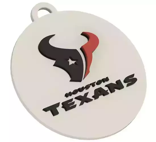 HOUSTON TEXANS FOOTBALL TEAM 3D PRINTABLE KEY CHAIN