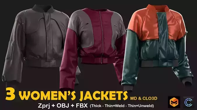 3 Different women Jackets