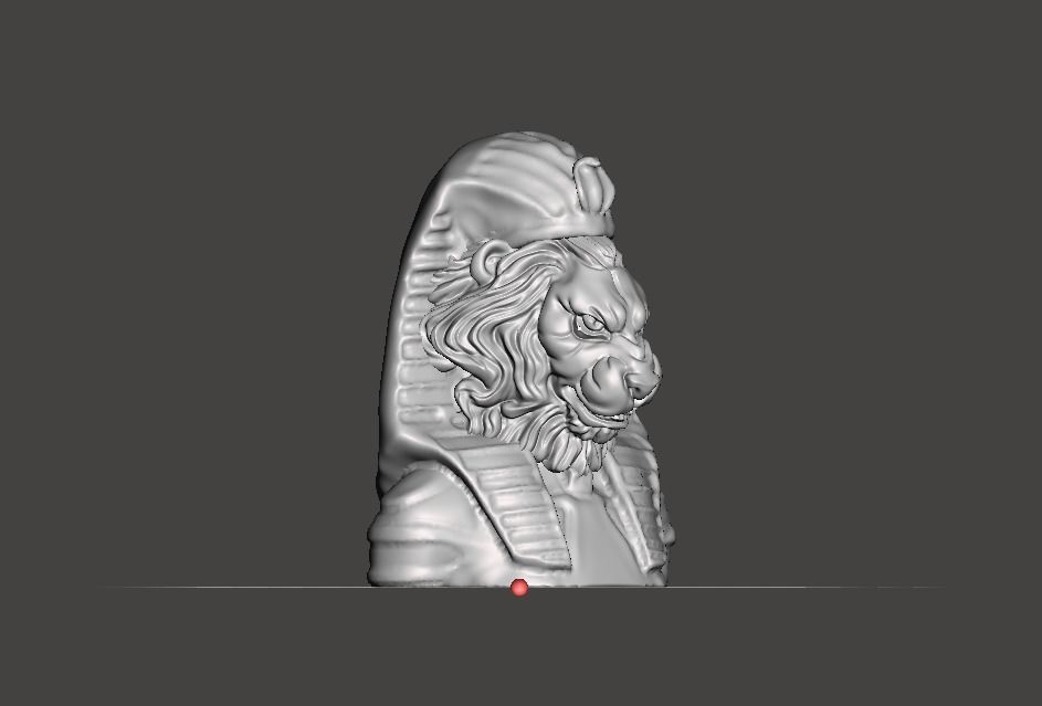 Lion Pharaoh  3D print model_1