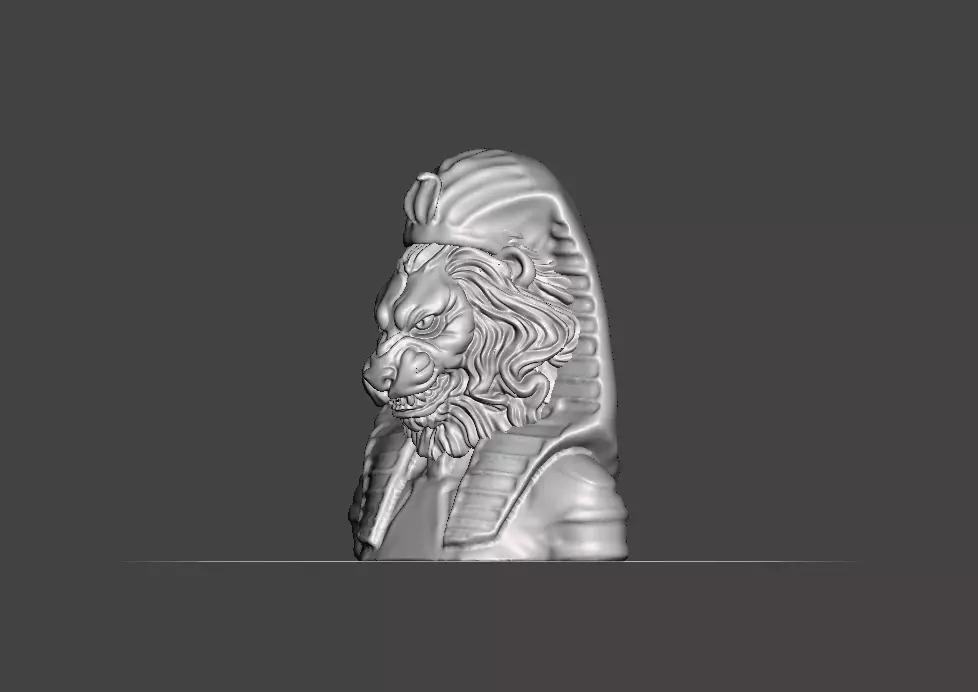 Lion Pharaoh  3D print model_0