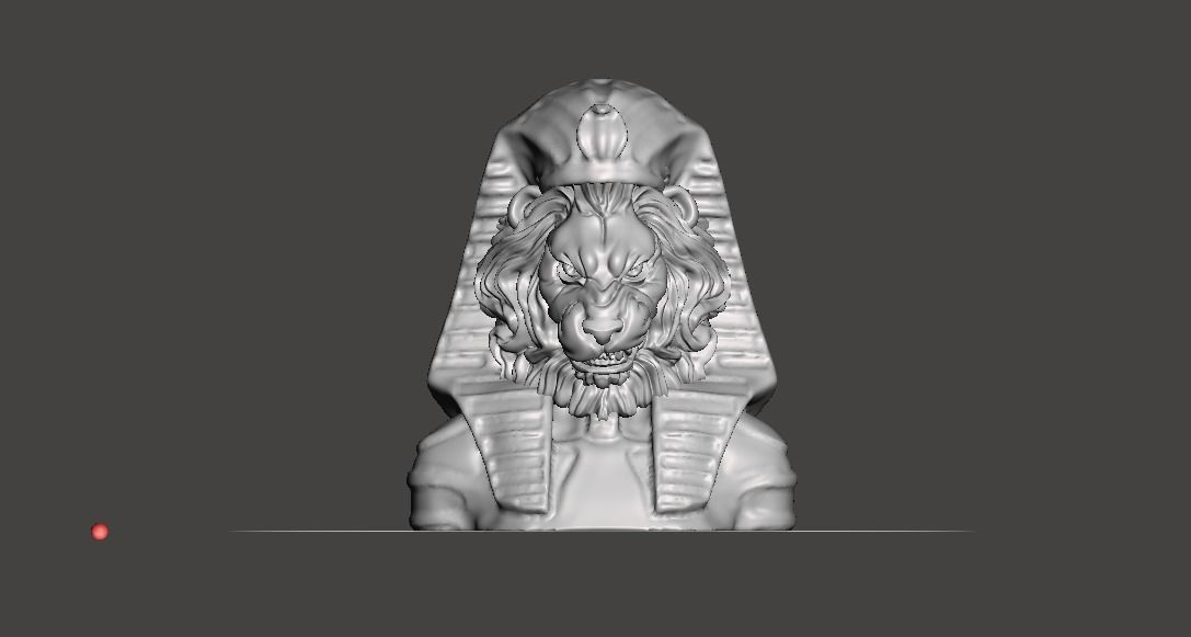 Lion Pharaoh  3D print model_2