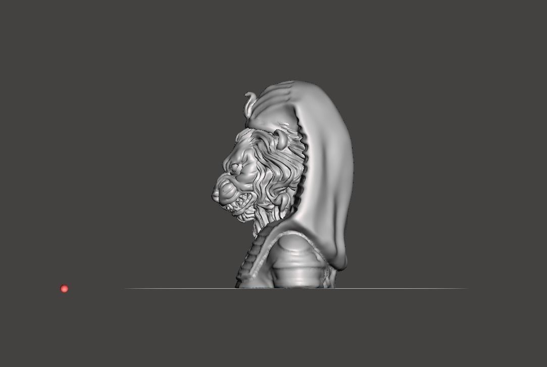 Lion Pharaoh  3D print model_5