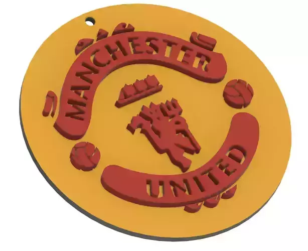 Manchester United 3D PRINTABLE Keychain