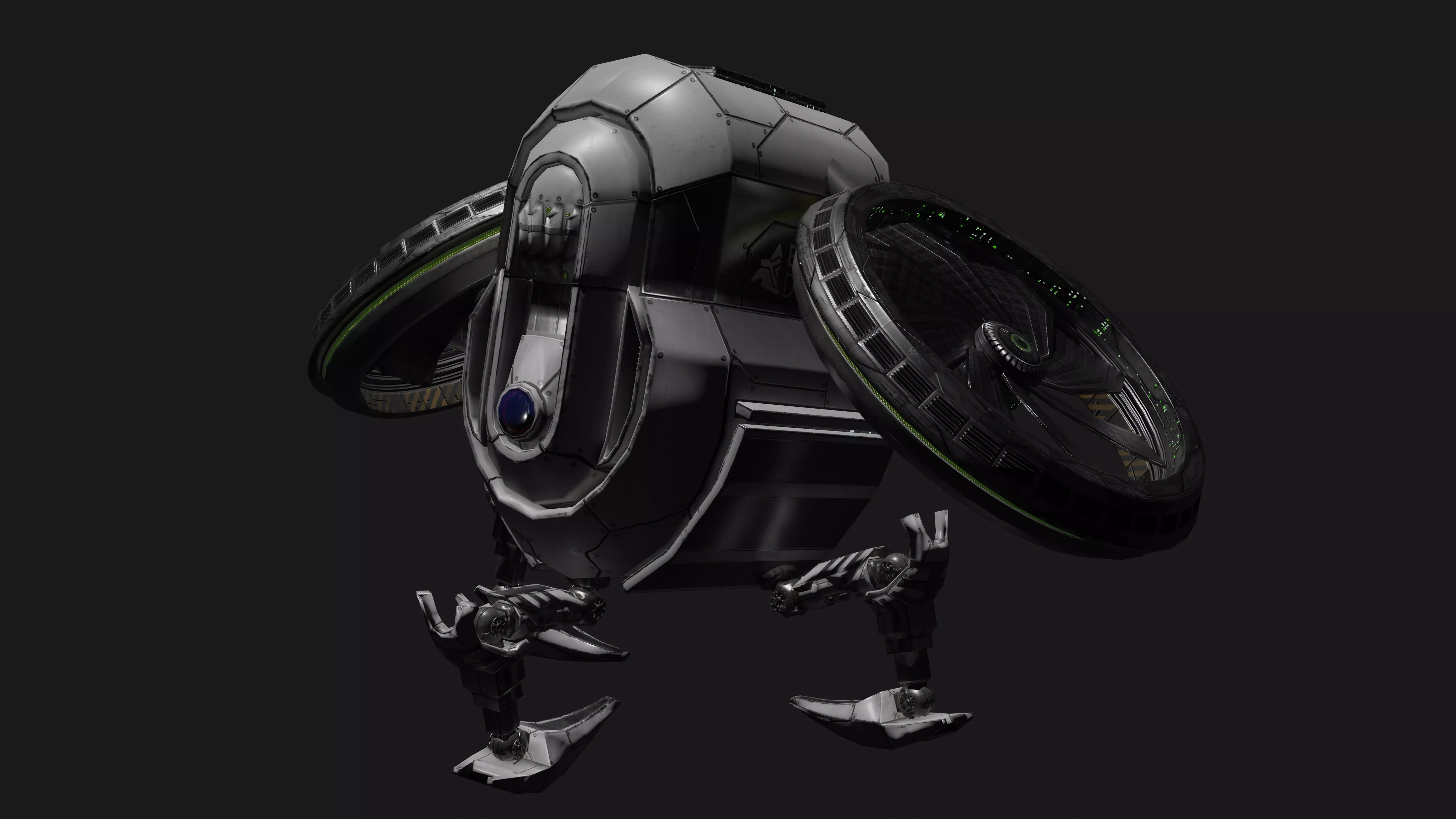 Drone UAV aircraft model 3D model_0