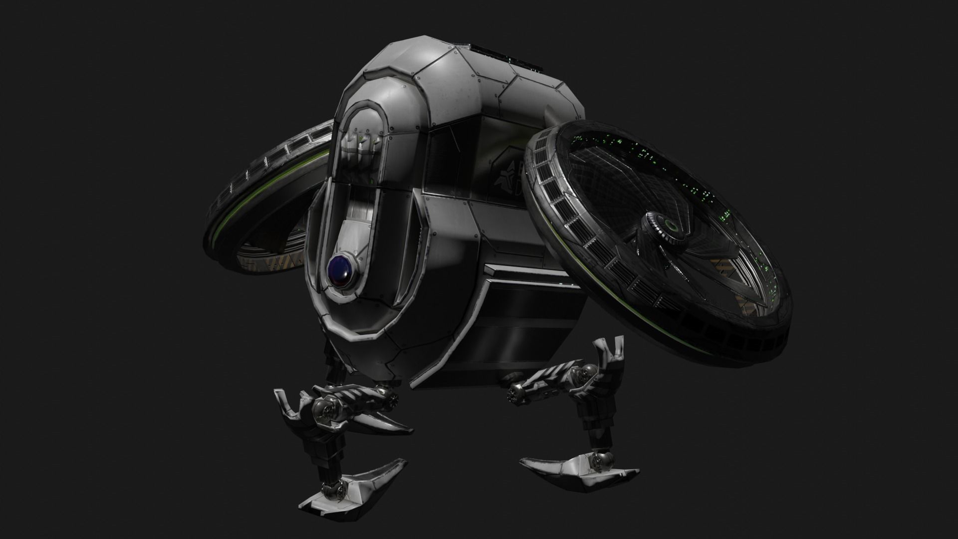 Drone UAV aircraft model 3D model_5